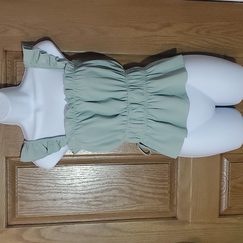 See the Shades Ruffled Fairy Crop Top